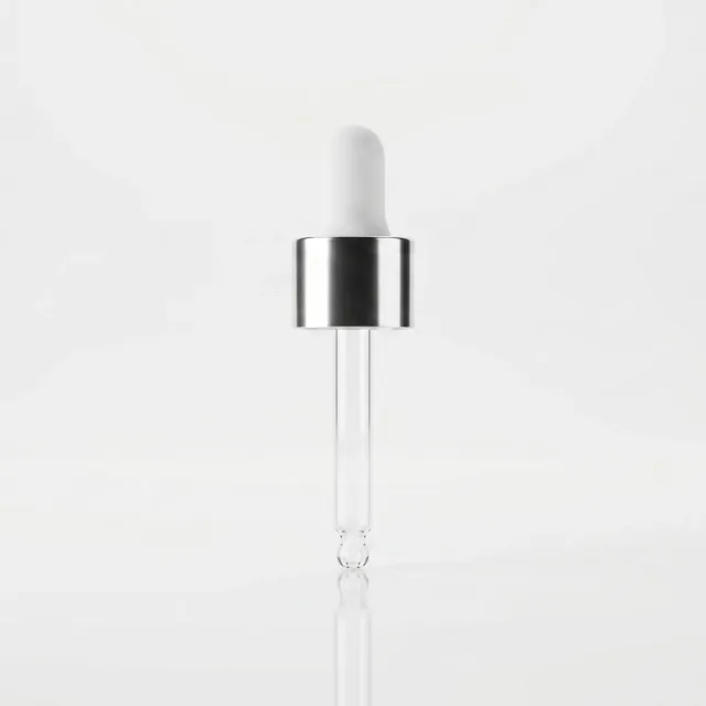 Silver Glass Dropper